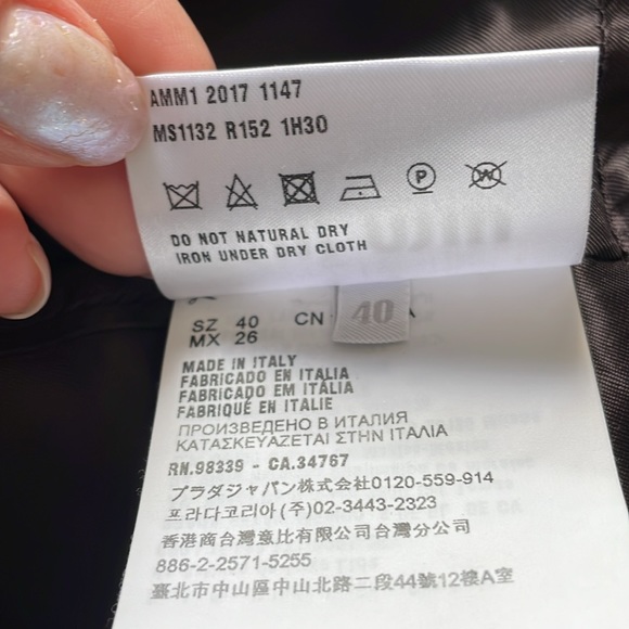 Miu Miu purple coat, fully lined, like new, size 40 - Picture 12 of 13